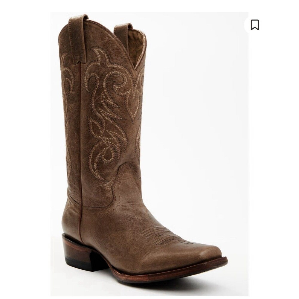 EUC Shyanne Darby Western Boot Brown Women's Size 7 Wide Calf Cowboy Cowgirl